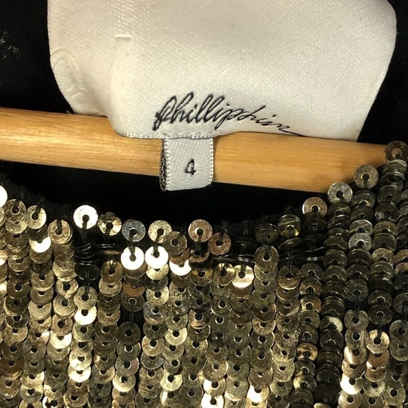 3.1 Phillip Lim Gold Sequin High Neck Sequin Sleeveless Blouse 4 - Picture 6 of 6